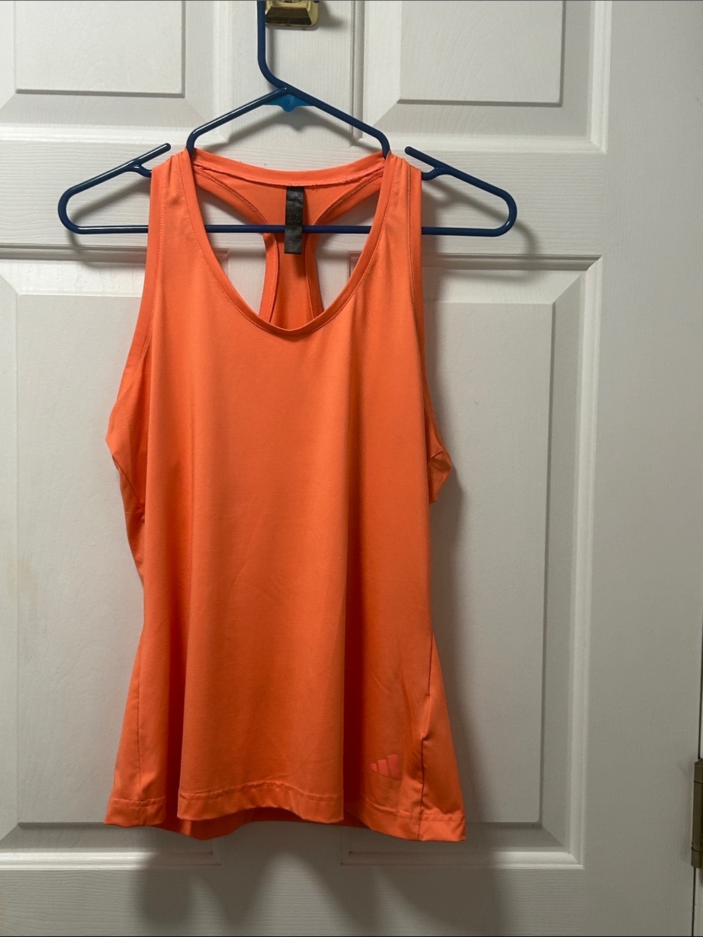 Adidas Women's Scoop Neck Racerback Tank Top - Orange Size Medium